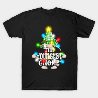 The Youngest Gnome Christmas Matching Family Shirt T-Shirt